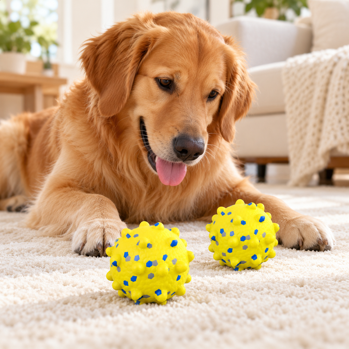 High-Bounce Durable Colored Training Ball – Chew & Interactive Toy for Dogs