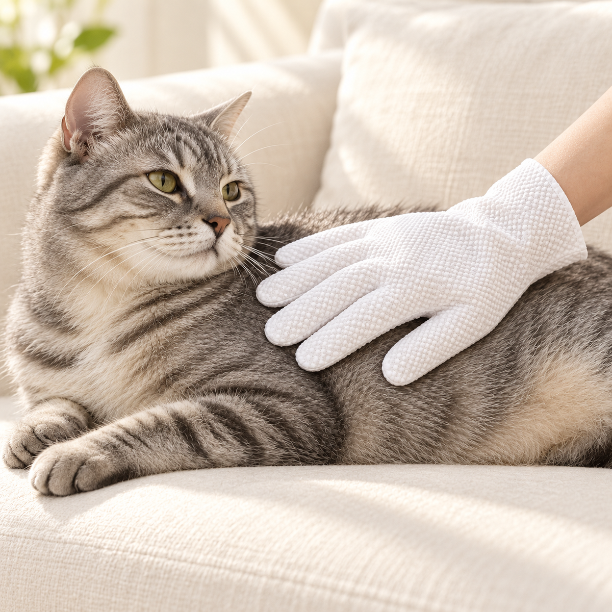 Disposable Pet Cleaning Glove Wipes – 6 Wipes per Pack